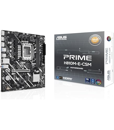 Amazon.com: Prime H810MASUS Prime H810M-A-CSM Intel H810 LGA 1851